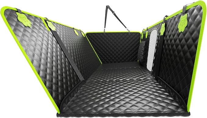 2-in-1 Dog Car Seat Cover for Back Seat, Transform to Passenger Mode - Dog Car Seat, Waterproof, Scratch-resistant, Support to 330lbs, for Outdoor Activities, Travel, to the Vet, for Cars/SUV/Truck