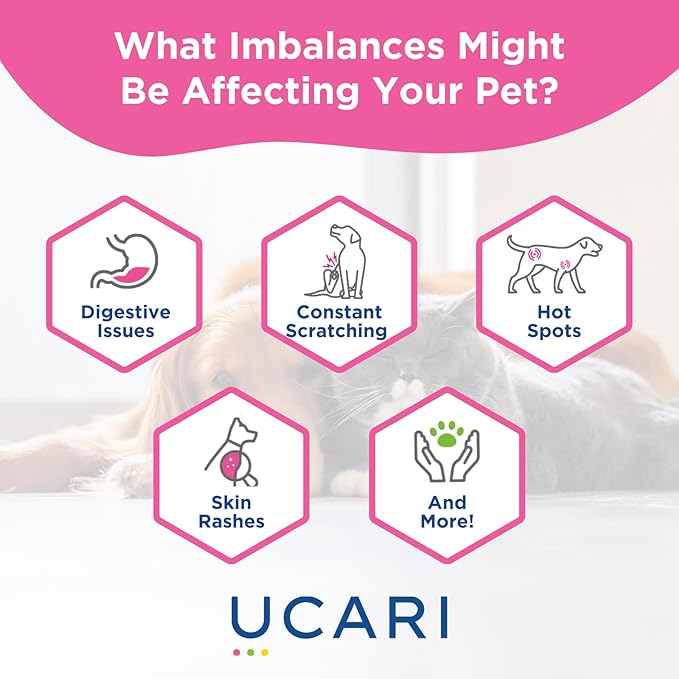 UCARI Pet Sensitivity Test | Screens for 350+ Intolerances | Food & Ingredients Analysis | Painless Home Test Hair Sample Method | Results in 48 Hours | Cats & Dogs