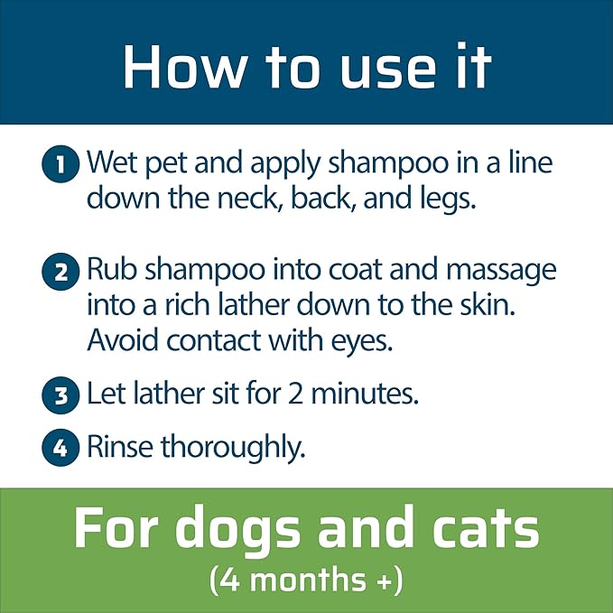 Wondercide - Flea & Tick Shampoo for Dogs and Cats - Flea and Tick Killer Treatment with Natural Essential Oils - for Pets Over 4 Months - Powered by Plants - 12 Fl oz