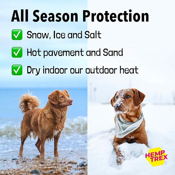 Dog Paw Balm Soother & Moisturizer 2 oz with Natural Shea Butter Coconut Oil Beeswax Heals and Repairs Cracked Dog Paws Snout & Elbows Snow & Dry Weather Protection Ointment Safe Invisible Barrier