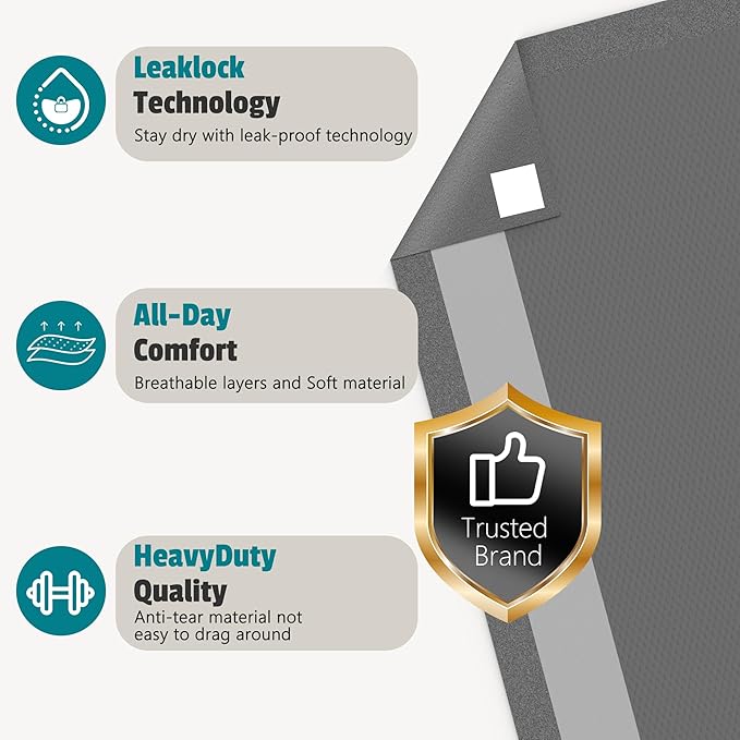 Upgrade Leak-Proof Pet Training and Puppy Pads, Jumbo Pee Pads for Dogs with Thicken Polymer Heavy Absorbency, Quick Dry Disposable Pee Pads for Cats Dogs (45, Charcoal)