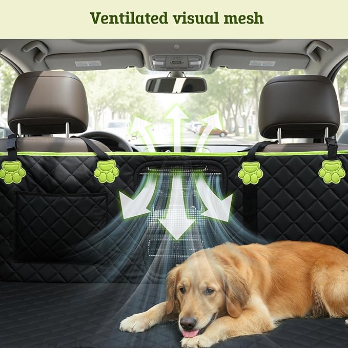2-in-1 Dog Car Seat Cover for Back Seat, Transform to Passenger Mode - Dog Car Seat, Waterproof, Scratch-resistant, Support to 330lbs, for Outdoor Activities, Travel, to the Vet, for Cars/SUV/Truck