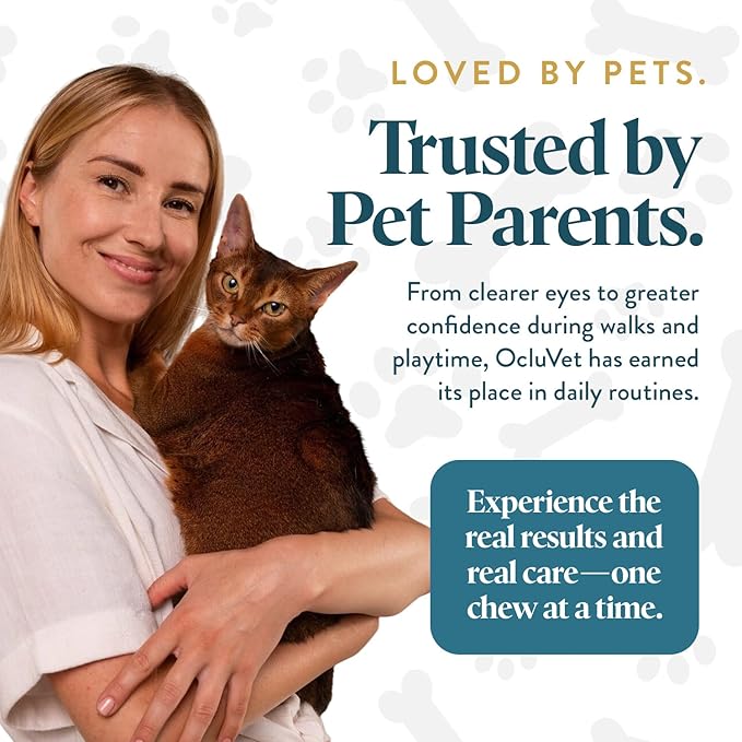 Bundle Eye Supplements for Dogs & Cats | Vision Chews with Omega-3 for All Ages | Includes 30 Chicken Liver Flavored Chews & Pet Eye Drops, 16 mL | Antioxidants & 2% NAC for Cataracts