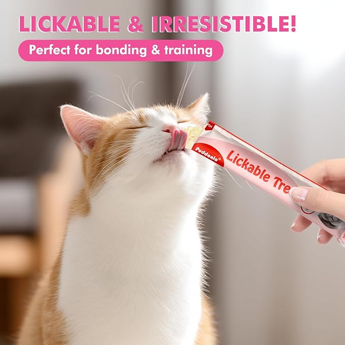 High-Meat Lickable Cat Treats, Grain & Gum Free, No Additives, All-Natural High Protein Puree, 0.5oz Tubes (Pack of 10)