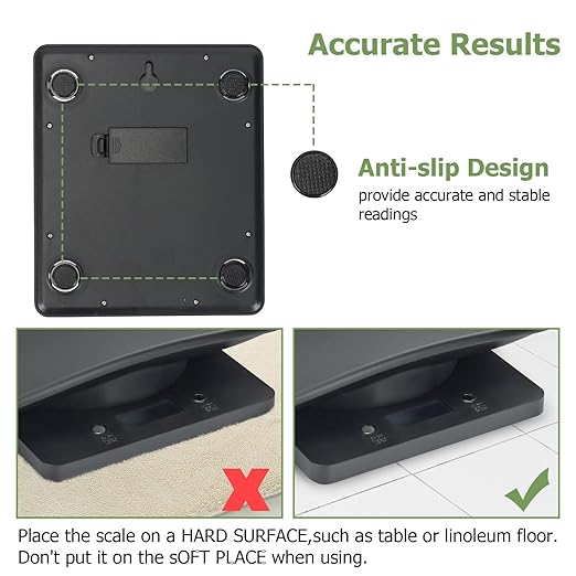 Digital Small Animals Scales for Weighing with Tape Measure, Puppy Whelping Scale Weigh Your Kitten, Rabbit with High Precision (Black Pet Scale&Tape)