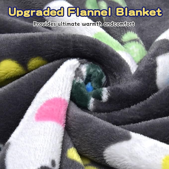 Rezutan Blanket for Large Dogs 1 Pack 3 for Medium Pet Cat Soft Fluffy Washable Blankets,Reversible Elephant & Paw Print for Dog Kennels & Beds, Sofas, Furniture Protection, 41x31 inch