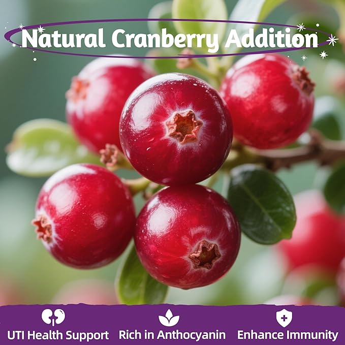 Just Try 8 OZ Cranberry Freeze Dried Cat & Dog Food Toppers Urinary Tract Cat Treats Mixers Low Calorie Chicken Egg Yolk High Protein for Kidney Bladder UT Support