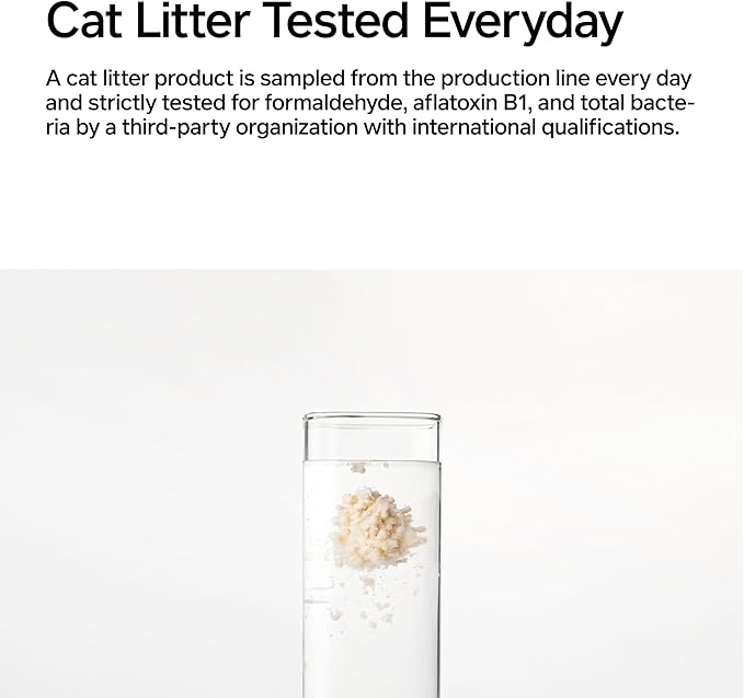 pidan Tofu Cat Litter Clumping,Flushable,Ultra Absorbent and Fast Drying, 100% Natural Ingredients Litter,Solubility in Water,Really Dust-Free,Less Scattering (5.3lb×1bag)