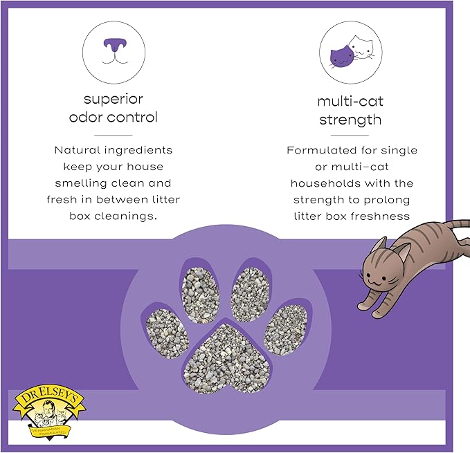 Dr. Elsey's Clean Tracks Clumping Clay Cat Litter 18 lb. Bag