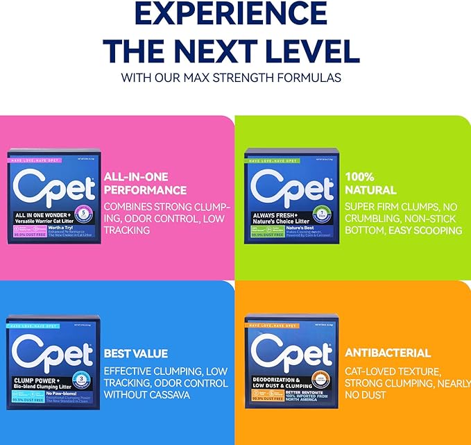 OPET Tofu Cat Litter - 36 LBS, Natural Sustainable Ingredients Quick Clumping Cat Litter, Flushable, Superior Odor Control, 99.9% Dust Free Kitty Litter (36 pounds, White Tea)