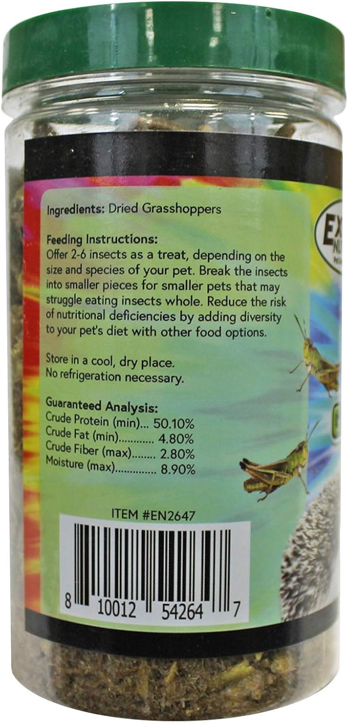 Groovy Grasshoppers (2 PACK)- All Natural Healthy High Protein Insect Treat - Chickens, Birds, Hedgehogs, Bluebirds, Reptiles, Sugar Gliders, Opossums, Skunks, Lizards, Turtles, Amphibians (2.8 oz.)