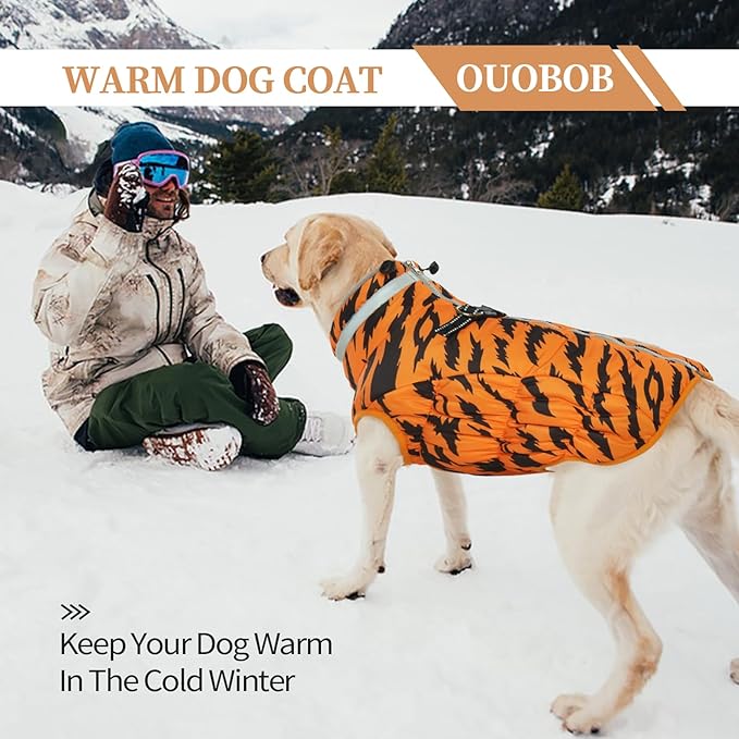 Dog Jackets for Medium Dogs,Medium Dog Coat,Warm Pet Winter Coat Zip Up Back,Waterproof Dogs Jacket with D-Ring,Pet Cold Weather Coats with Fleece Lined, Snowsuit Pug Boston Terrier,M