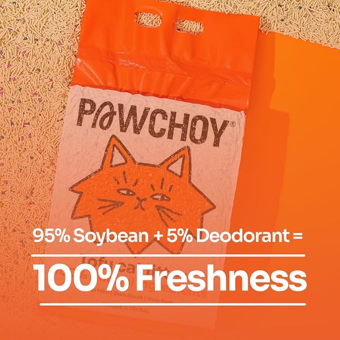 Tofu Cat Litter – Clumping, Flushable, Ultra Absorbent & Fast Drying | 100% Natural, Dust-Free, Low Tracking | Water-Soluble & Eco-Friendly (5.5 lbs x 2 Bag)