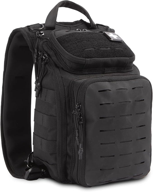 My Medic Recon Standard - HSA FSA First Aid Kit - 200+ First Aid and Survival Essentials, Supplies, & Must Have IFAK for Home, Car, Office or Business - Black