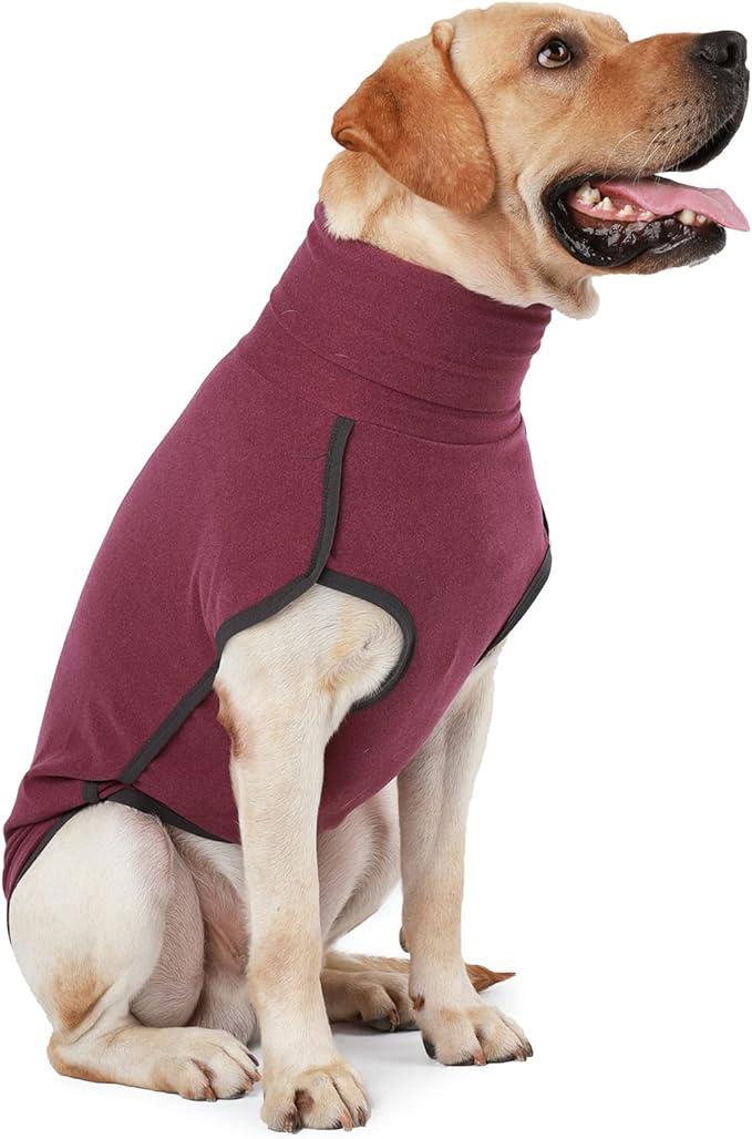 Dog Sweater Pullover Cold Weather Vest for Dogs Dog Sweatshirt & Jacket for Indoor and Outdoor Use (XXX-Large, Wine red)