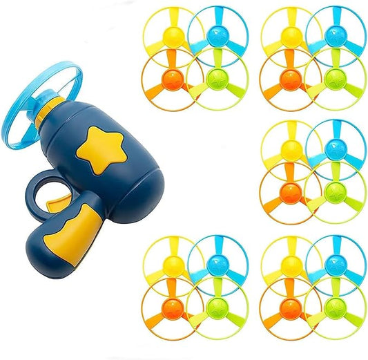 Cat Fetch Toy, Interactive Flying Cat Toy with 20 Propellers, Kitten Tracks Toy for Training Hunting Chasing