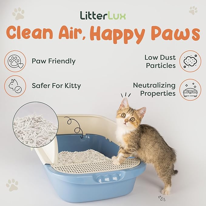 Tofu Cat Litter Clumping, Ultra Absorbent, Fast Drying, Flushable Cat Litter 100% Natural Ingredients, Solubility in Water, Neutralizing Properties of Odor, Dust-Free Tofu Litter for Cats 11lb