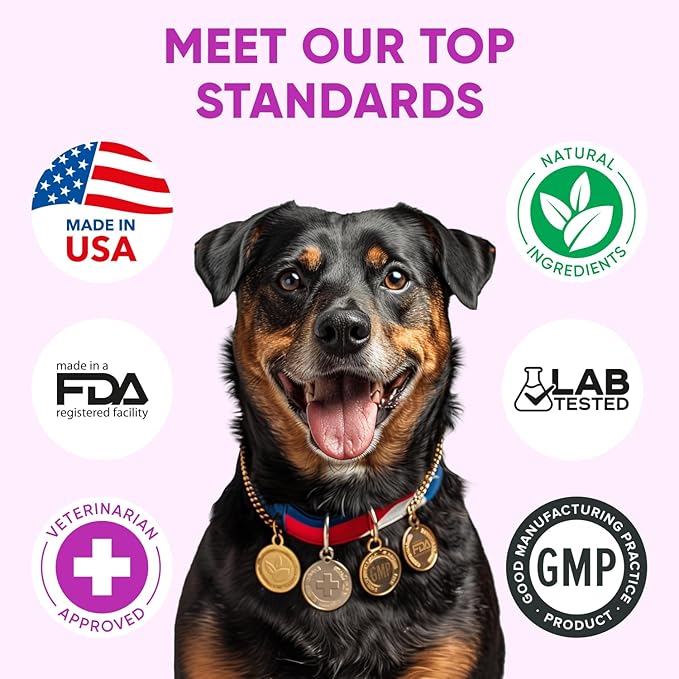 Dog Allergy Relief Chews - Omega 3 Fish Oil Skin & Coat - Itchy Skin Support Supplement - Anti Itch Immune Treats - Seasonal and Food Allergy Chews for Shedding, Hot Spot, Ears