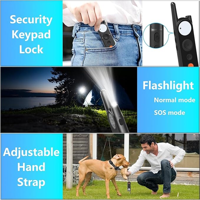 Wireless Dog Fence & Electronic Training Collar 2 in 1, 3500FT Wireless Fence, 6100FT Remote Training, IPX7 Waterproof Collar 185 Days Rechargeable Battery