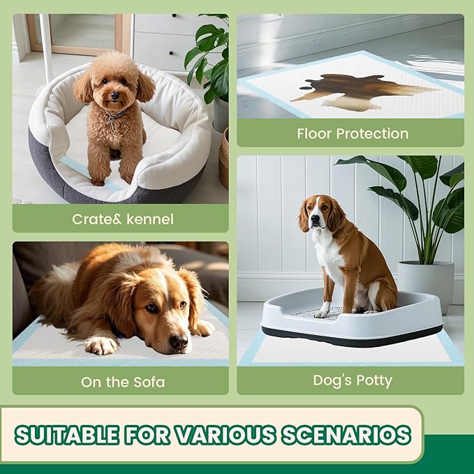 IMMCUTE 7 Layer Dog Pads 30x28 Inch, 30 Count - Super Absorbent Dog Pee Pads Extra Large, Tear-Resistant Thick Disposable Training Pads for Dogs & Cats