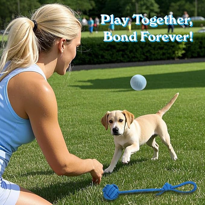 Beiker 20 Pack Puppy Chew Toys - Blue Dog Teething Toys for Puppies, Puppy Teething Rings and Ropes, Blue Rubber Toy Bundle for Small Dogs, Cute Interactive Dog Balls for Small Breed