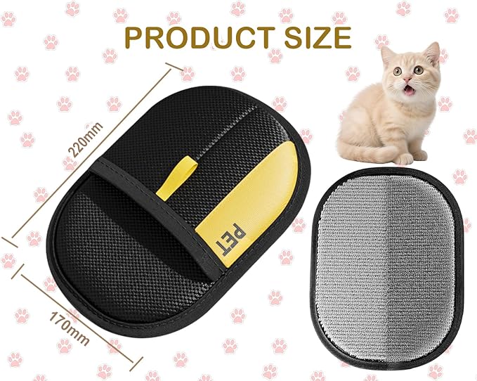 New Upgraded Version pet Hair Removal Gloves for Dogs and Cats, Reusable Static pet Hair Gloves, pet Hair Cleaning Tools for beds, Clothes, Carpets, Sofas, Curtains