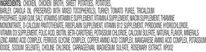 Nature’s Recipe Chicken, Barley & Turkey Recipe in Savory Broth Wet Dog Food, 2.75 oz. Cup, 12 Count