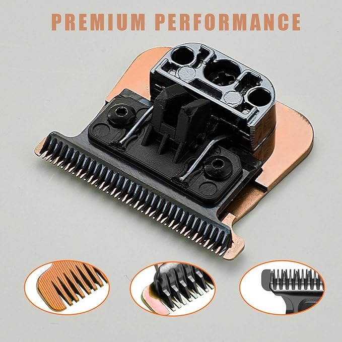 1Pack Replacement Blades Compatible With BaBylissPRO Barberology FX787 Series, FX787 Replacement Blade for Outlining Hair Trimmers, rose-gold