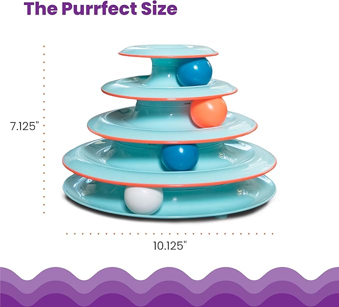 Catstages Chase Meowtain Interactive 4-Tier Cat Track Toy