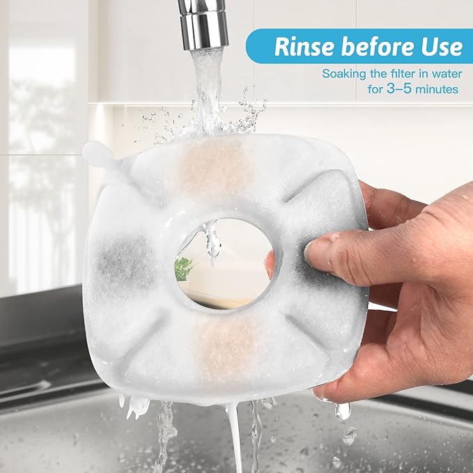 20 Pcs Cat Water Fountain Replacement Filters-10 Pack Water Fountain Filters 10 Pack Pre-Filter Sponges, pet fountain replacement filters Fit for 95oz/2.8L Cat Pet Fountain