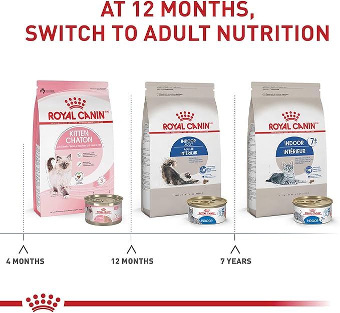 Royal Canin Feline Health Nutrition Indoor Adult Dry Cat Food, 3 lb Bag