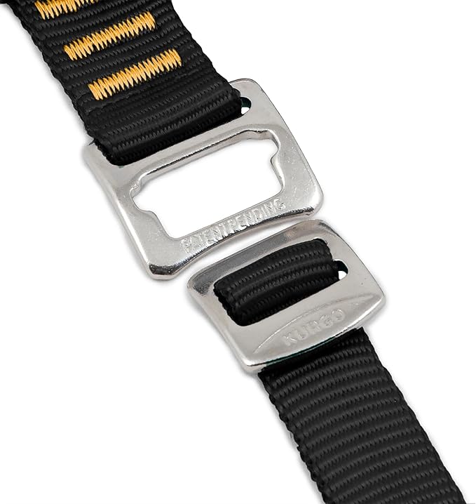 Kurgo Enhanced Strength Tru-Fit Dog Car Harness - Pet Travel Safety Harness - Crash Test Certified Fit - Five Point Adjustment - Secure Buckle - Padded Chest - Charcoal - Medium