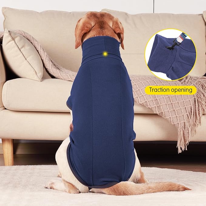 Dog Sweater Pullover Cold Weather Vest for Dogs Dog Sweatshirt & Jacket for Indoor and Outdoor Use (XX-Small, Navy Blue)