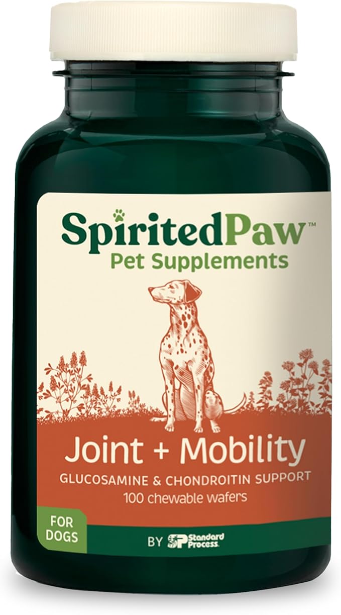 Joint and Mobility for Dogs - Joint Support Supplement for Dogs - Antioxidant Supplement with Vitamin C & E - Dog Supplement with Glucosamine & Chondroitin - 100 Chewable Wafers