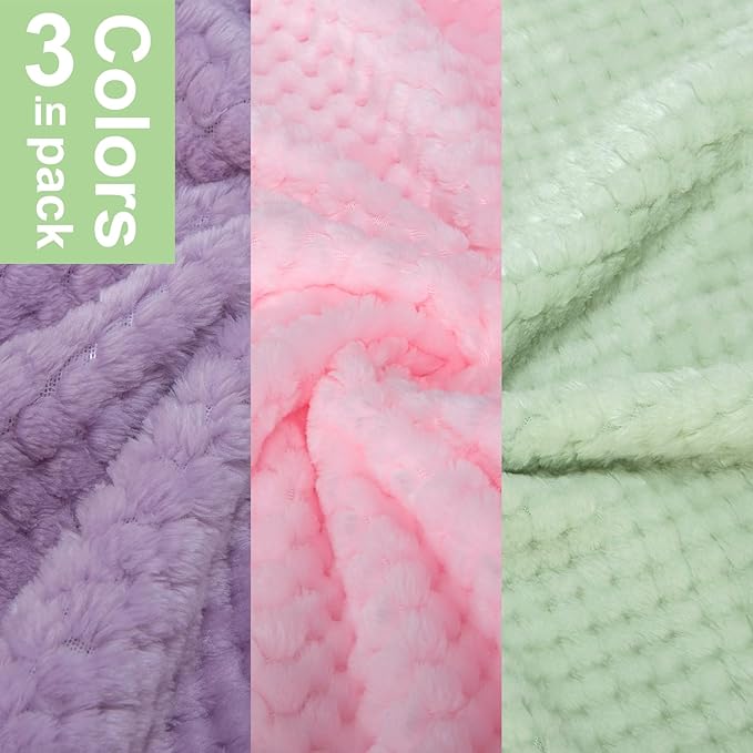 Dog Sweater, 2 or 3 Pack Dog Sweaters for Small Medium Dogs or Cat, Warm Soft Flannel Pet Clothes for Dogs Girl or Boy, Dog Shirt Coat Jacket (X-Small, Pink+Purple+Light Green)
