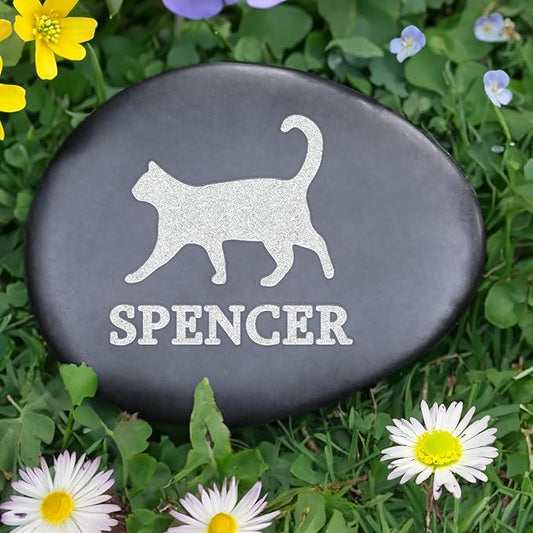 Personalized Cat Memorial Stones, Cat Memorial Gifts for Loss of Cat, Loss of Cat Gift, Cat Sympathy Gifts, Bereavement Gifts for Loss of Cat, in Loving Memory of Cat, Cat Memorial Keepsake