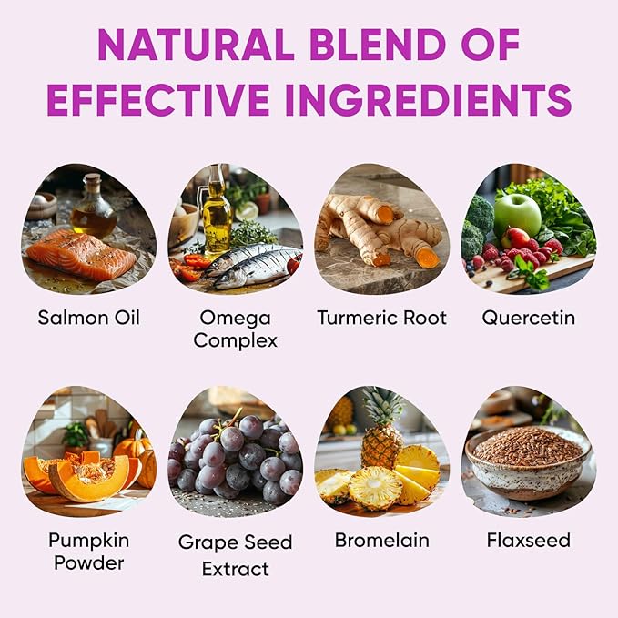 Dog Allergy Relief Chews - Omega 3 Fish Oil Skin & Coat - Itchy Skin Support Supplement - Anti Itch Immune Treats - Seasonal and Food Allergy Chews for Shedding, Hot Spot, Ears