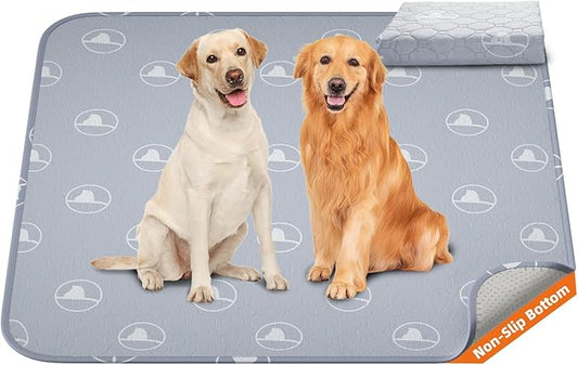 Washable Pee Pads for Dogs 1 Pack, 36" x 36" Reusable Pee Pads for Dogs, Leak-Prooft Pet Training Pads, Puppy Pads for Non-Slip, Designed for Dog Pen, Whelping Pad, Potty Training (Grey)