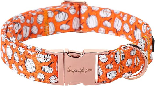 Unique style paws Dog Collar Metal Buckle Collar for Autumn Winter Christmas for Small Medium Large Boys Girls Dogs