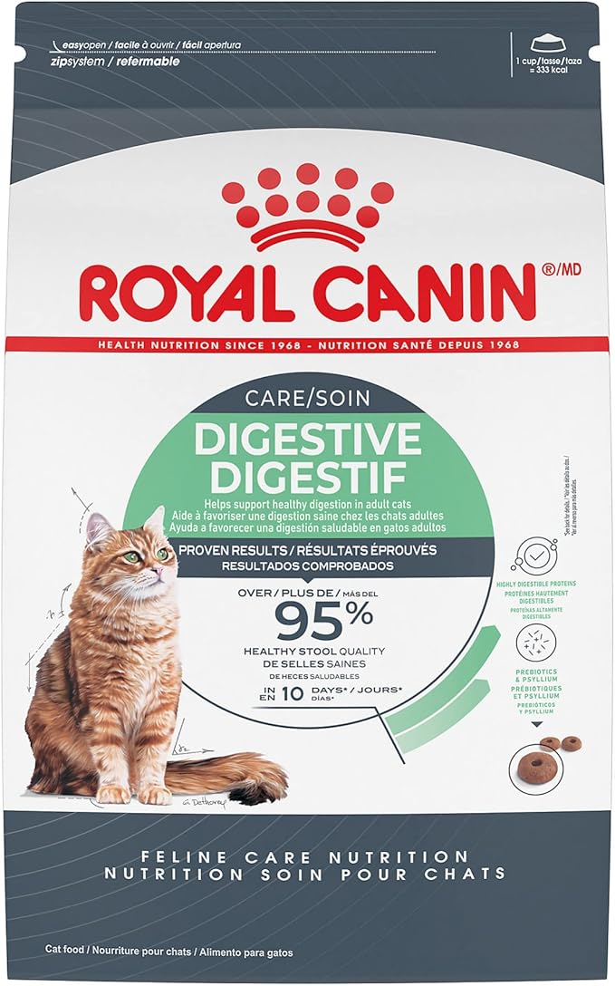 Royal Canin Feline Care Nutrition Digestive Care Adult Dry Cat Food, 6 lb Bag