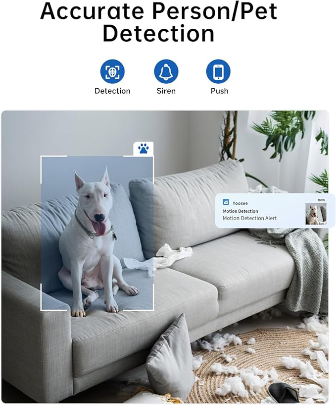 [5G & 2.4G] 2K Pan/Tilt Security Cameras for Home Security Indoor, AI Voice Change for 2-Way Talk, Motion Detection, 24/7 SD Recording/Cloud Storage, Baby Monitor/dog/Pet Camera with Phone App, 2