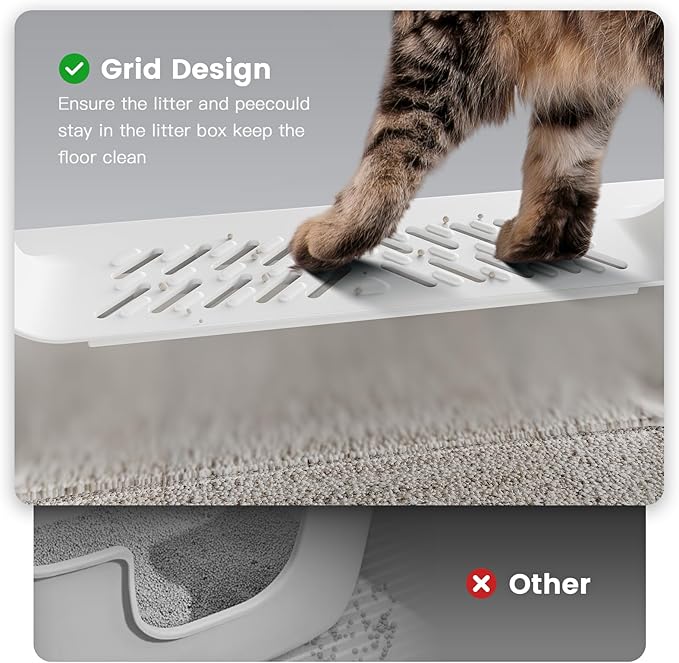 Extra Large XXL Stainless Steel Cat Litter Box with Lid, 26" L x 18" W x 12" H Metal Litter Box with Hight Sides for Big Cats & Multiple Cats, Never Absorbs Odors, Anti-Urine Leakage, Easy Cleaning