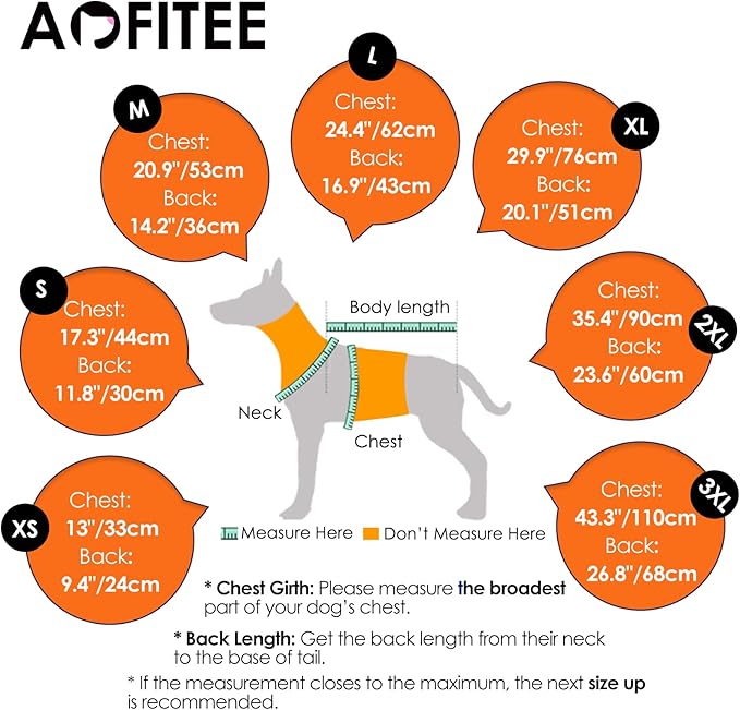 AOFITEE Dog Coat, Warm Dog Jackets for Large Dogs, Reflective Turtleneck Dogs Winter Coat with Harness Built in, Waterproof Windproof Pet Snow Jacket Fleece Vest for Cold Weather, Orange XXL