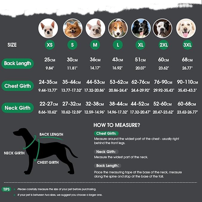 ASENKU Dog Winter Coat, Fleece Doggie Jacket Plaid Reversible Vest Waterproof Windproof Cold Weather Clothes for Small Medium Large Dogs (M, Green)