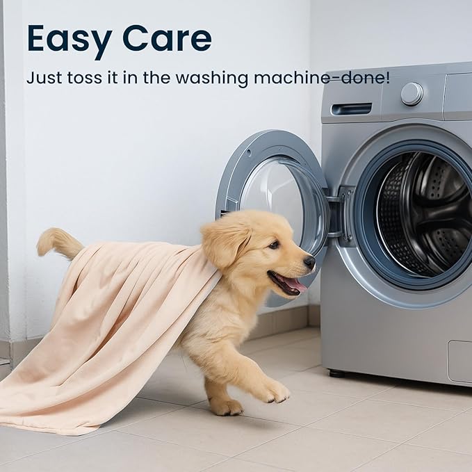 Zonli Premium Cooling Blanket for Dogs-Lightweight Fluffy Pet Throw & Bed Cover,Cooling Mat for Dogs,Cats&Puppies - Breathable,Durable Summer Blanket-Oversized 39"×55" Pet Pad, Machine Washable (PinK)