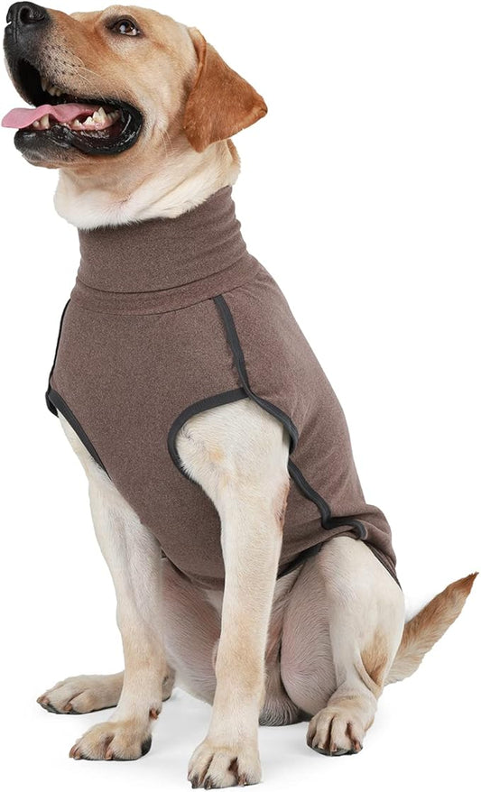 Dog Sweater Pullover Cold Weather Vest for Dogs Dog Sweatshirt & Jacket for Indoor and Outdoor Use (XX-Small, Brown)