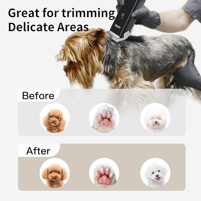 Home Professional Dog Grooming Kit Clipper Low Noise USB Rechargeable for Dog Cat