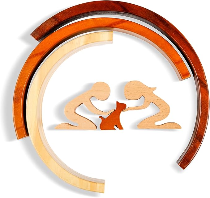 Capti Rainbow Bridge Cat Memorial Gifts, Loss of Cat Sympathy Gift - I'll Meet You at The Rainbow Bridge - Pet Loss Gifts, Bereavement, Sympathy Keepsake for Loss of Pet (Cat and Family)