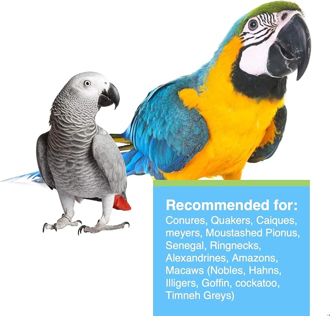 Tropimix Bird Food, Large Parrot Food with Seeds, Fruit, Nuts, Vegetables, Grains, and Legumes, Enrichment Food, 20 lb Bag