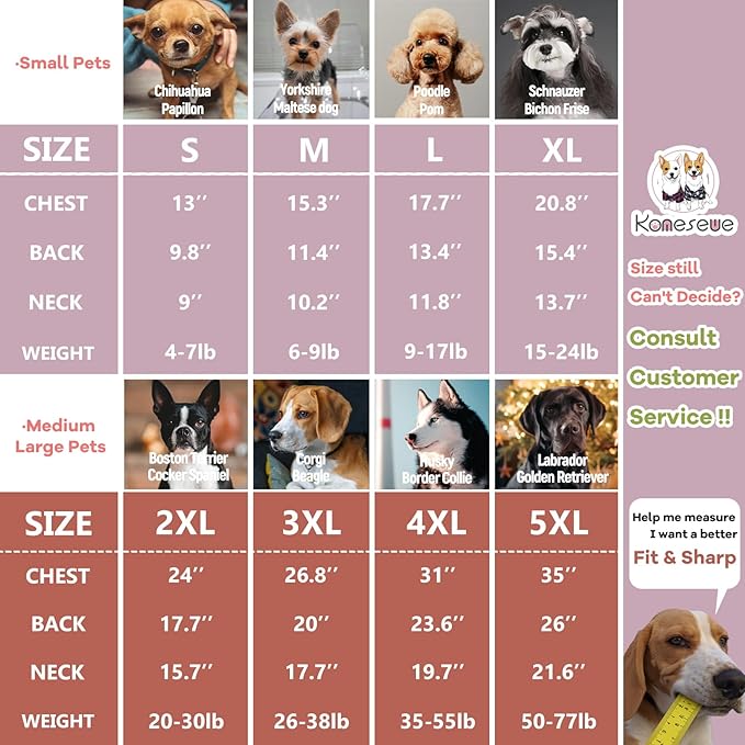 Koneseve Dog Hoodie & Cat Sweater, Warm Fleece Hooded Sweatshirt with Pocket for Small to Large Pets, Cozy Winter Outfit, Purple, XL